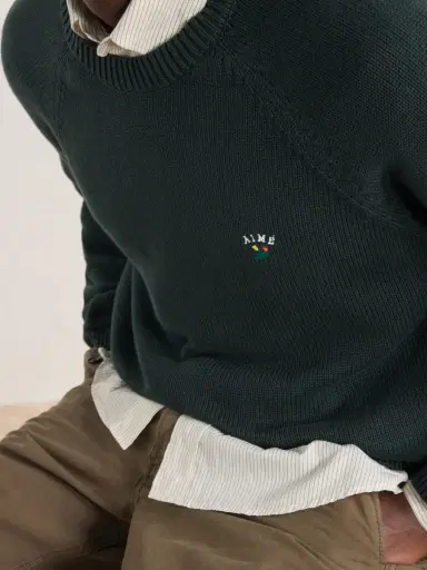 Aimé Leon Dore Logo-Embroidered Cotton Sweater - Men | Thumbnail 5 Aimé Leon Dore Logo-Embroidered Cotton Sweater - Men | Thumbnail 5