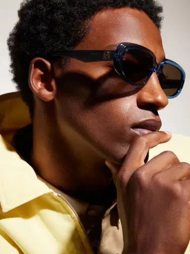 Loewe Anagram Round-Frame Acetate Sunglasses - Men | Thumbnail 5 Loewe Anagram Round-Frame Acetate Sunglasses - Men | Thumbnail 5
