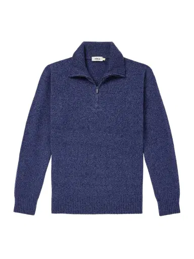 Altea Wool and Cashmere-Blend Half-Zip Sweater - Men | Thumbnail 1 Altea Wool and Cashmere-Blend Half-Zip Sweater - Men | Thumbnail 1