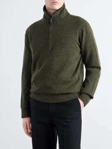 Altea Wool and Cashmere-Blend Half-Zip Sweater - Men | Thumbnail 3 Altea Wool and Cashmere-Blend Half-Zip Sweater - Men | Thumbnail 3
