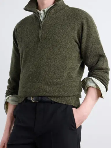 Altea Wool and Cashmere-Blend Half-Zip Sweater - Men | Thumbnail 5 Altea Wool and Cashmere-Blend Half-Zip Sweater - Men | Thumbnail 5