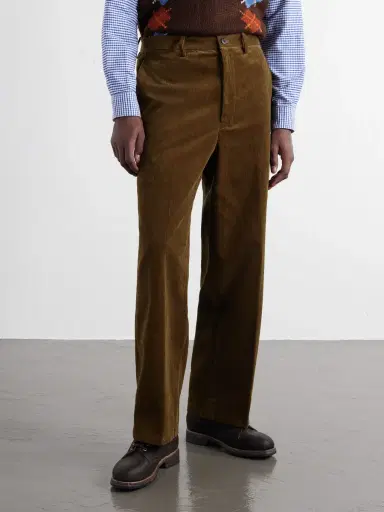 Visvim Broader Straight-Leg Cotton-Corduroy Trousers - Men | Thumbnail 3 Visvim Broader Straight-Leg Cotton-Corduroy Trousers - Men | Thumbnail 3