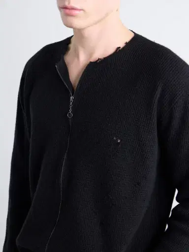 Second/Layer Friends Waffle-Knit Wool and Cashmere-Blend Zip-Up Sweater - Men | Thumbnail 5 Second/Layer Friends Waffle-Knit Wool and Cashmere-Blend Zip-Up Sweater - Men | Thumbnail 5