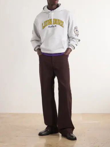 Aimé Leon Dore Logo-Appliqué Cotton-Jersey Hoodie - Men | Thumbnail 2 Aimé Leon Dore Logo-Appliqué Cotton-Jersey Hoodie - Men | Thumbnail 2