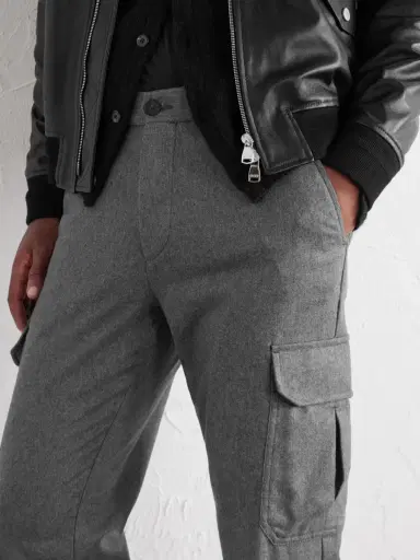 MR P. Straight-Leg Wool-Flannel Cargo Trousers - Men | Thumbnail 5 MR P. Straight-Leg Wool-Flannel Cargo Trousers - Men | Thumbnail 5
