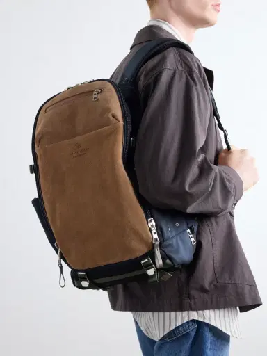 Master-Piece Grave Suede-Trimmed Canvas Backpack - Men | Thumbnail 3 Master-Piece Grave Suede-Trimmed Canvas Backpack - Men | Thumbnail 3