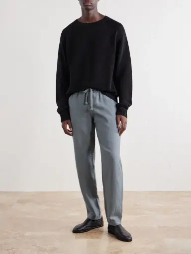 FEDELI Straight-Leg Linen Drawstring Trousers - Men | Thumbnail 2 FEDELI Straight-Leg Linen Drawstring Trousers - Men | Thumbnail 2