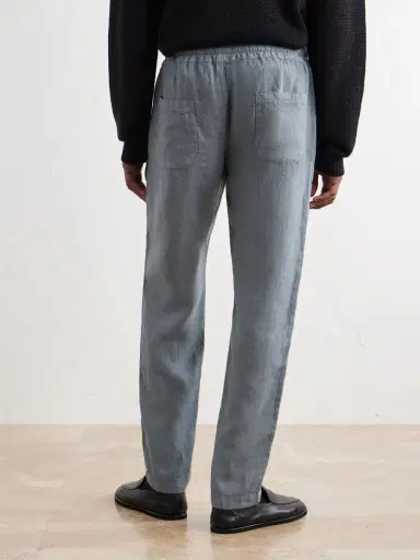 FEDELI Straight-Leg Linen Drawstring Trousers - Men | Thumbnail 4 FEDELI Straight-Leg Linen Drawstring Trousers - Men | Thumbnail 4