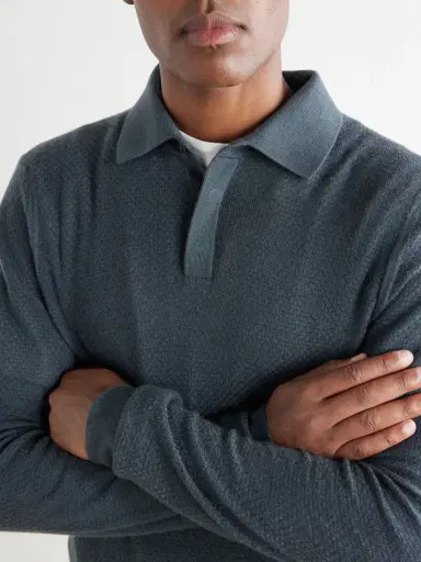 MR P. Cashmere and Silk-Blend Polo Sweater - Men | Thumbnail 5 MR P. Cashmere and Silk-Blend Polo Sweater - Men | Thumbnail 5