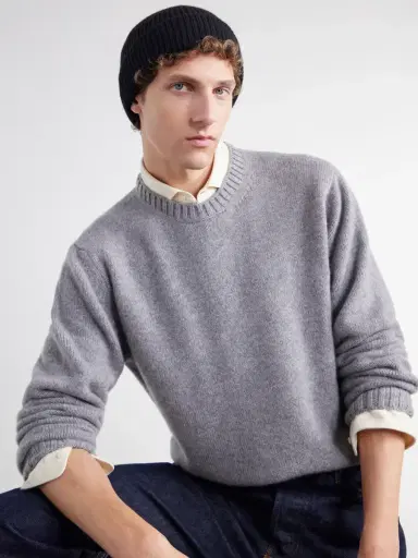 Johnstons of Elgin Ribbed Cashmere Beanie - Men | Thumbnail 2 Johnstons of Elgin Ribbed Cashmere Beanie - Men | Thumbnail 2