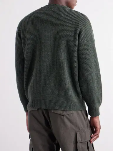 FrizmWORKS Ribbed-Knit Wool-Blend Zip-Up Cardigan - Men | Thumbnail 4 FrizmWORKS Ribbed-Knit Wool-Blend Zip-Up Cardigan - Men | Thumbnail 4