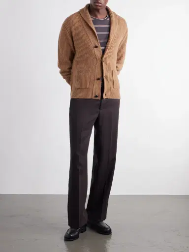 MR P. Ribbed Wool and Cashmere-Blend Cardigan - Men | Thumbnail 2 MR P. Ribbed Wool and Cashmere-Blend Cardigan - Men | Thumbnail 2