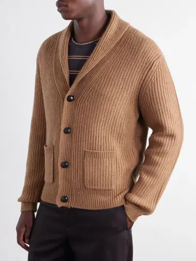 MR P. Ribbed Wool and Cashmere-Blend Cardigan - Men | Thumbnail 3 MR P. Ribbed Wool and Cashmere-Blend Cardigan - Men | Thumbnail 3