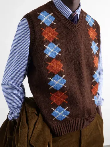 Visvim Diamante Wool and Cashmere-Blend Vest - Men | Thumbnail 5 Visvim Diamante Wool and Cashmere-Blend Vest - Men | Thumbnail 5
