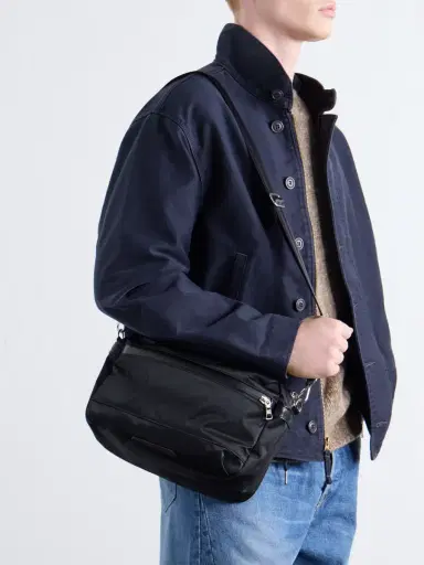 Master-Piece Proress Leather-Trimmed Twill Messenger Bag - Men | Thumbnail 2 Master-Piece Proress Leather-Trimmed Twill Messenger Bag - Men | Thumbnail 2