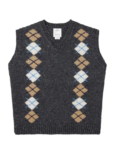 Visvim Diamante Wool and Cashmere-Blend Vest - Men | Thumbnail 1 Visvim Diamante Wool and Cashmere-Blend Vest - Men | Thumbnail 1