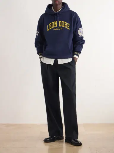 Aimé Leon Dore Logo-Appliqué Cotton-Jersey Hoodie - Men | Thumbnail 2 Aimé Leon Dore Logo-Appliqué Cotton-Jersey Hoodie - Men | Thumbnail 2