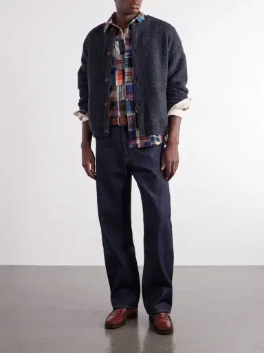 FrizmWORKS Patchwork Checked Cotton Shirt - Men | Thumbnail 2 FrizmWORKS Patchwork Checked Cotton Shirt - Men | Thumbnail 2