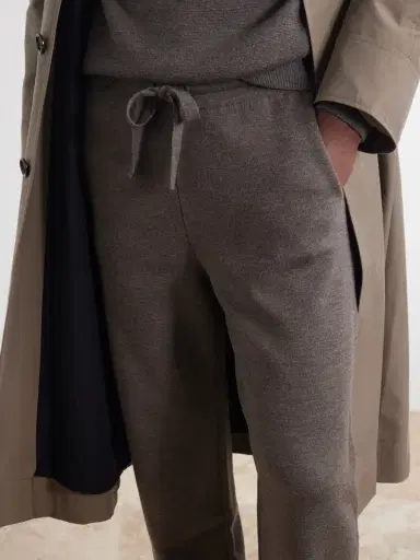 Thom Sweeney Straight-Leg Wool Sweatpants - Men | Thumbnail 5 Thom Sweeney Straight-Leg Wool Sweatpants - Men | Thumbnail 5
