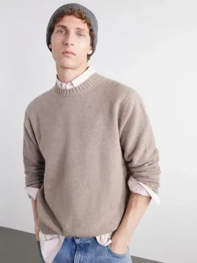 Johnstons of Elgin Ribbed Cashmere Beanie - Men | Thumbnail 2 Johnstons of Elgin Ribbed Cashmere Beanie - Men | Thumbnail 2
