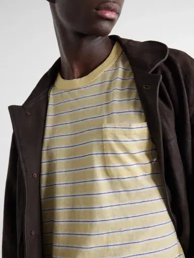 Visvim Jumbo Border Striped Wool and Cotton-Blend T-Shirt - Men | Thumbnail 5 Visvim Jumbo Border Striped Wool and Cotton-Blend T-Shirt - Men | Thumbnail 5