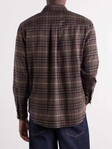 Burberry Checked Wool-Twill Flannel Shirt - Men | Thumbnail 4 Burberry Checked Wool-Twill Flannel Shirt - Men | Thumbnail 4