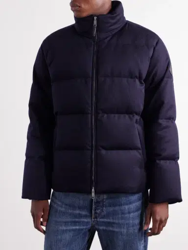 Burberry Logo-Appliqué Quilted Cashmere Down Jacket - Men | Thumbnail 3 Burberry Logo-Appliqué Quilted Cashmere Down Jacket - Men | Thumbnail 3