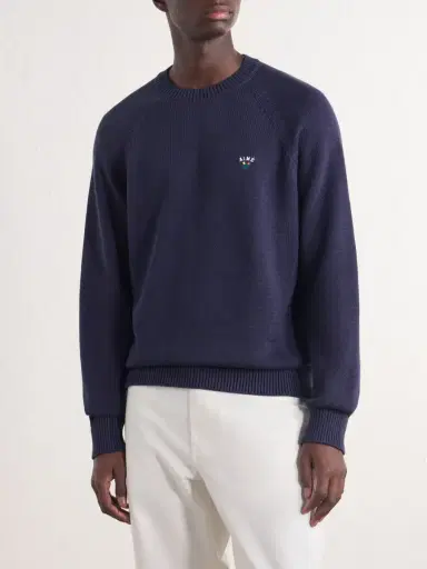Aimé Leon Dore Logo-Embroidered Cotton Sweater - Men | Thumbnail 3 Aimé Leon Dore Logo-Embroidered Cotton Sweater - Men | Thumbnail 3