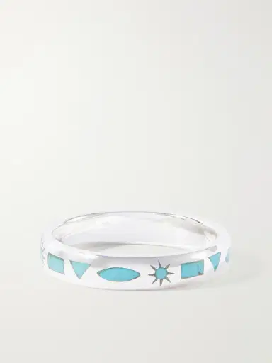 Peyote Bird Desert Spell Sterling Silver and Turquoise Ring - Men | Thumbnail 3 Peyote Bird Desert Spell Sterling Silver and Turquoise Ring - Men | Thumbnail 3