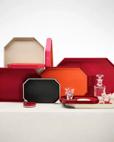 Baccarat Octagon Small Lacquered Tray, 13" | Thumbnail 2 Baccarat Octagon Small Lacquered Tray, 13" | Thumbnail 2