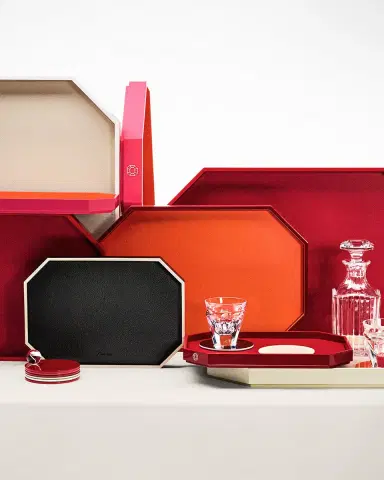 Baccarat Octagon Small Lacquered Tray, 13" | Thumbnail 3 Baccarat Octagon Small Lacquered Tray, 13" | Thumbnail 3