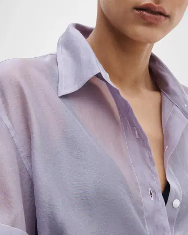rag & bone Connie Short-Sleeve Organza Top | Thumbnail 5 rag & bone Connie Short-Sleeve Organza Top | Thumbnail 5