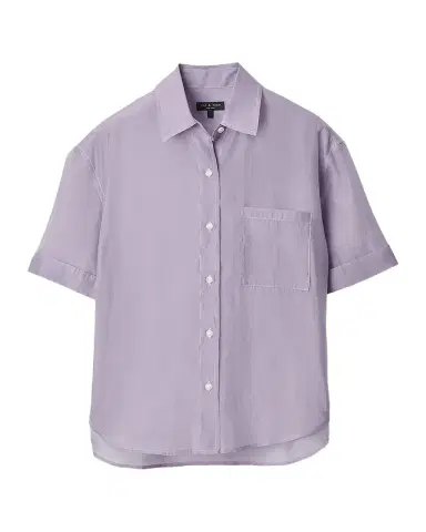 rag & bone Connie Short-Sleeve Organza Top | Thumbnail 1 rag & bone Connie Short-Sleeve Organza Top | Thumbnail 1