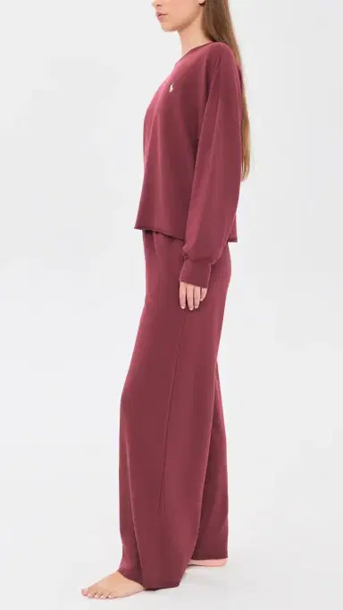 Polo Ralph Lauren Crew Neck/Wide Leg Pants Set | Thumbnail 4 Polo Ralph Lauren Crew Neck/Wide Leg Pants Set | Thumbnail 4