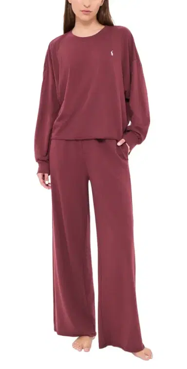 Polo Ralph Lauren Crew Neck/Wide Leg Pants Set | Thumbnail 1 Polo Ralph Lauren Crew Neck/Wide Leg Pants Set | Thumbnail 1