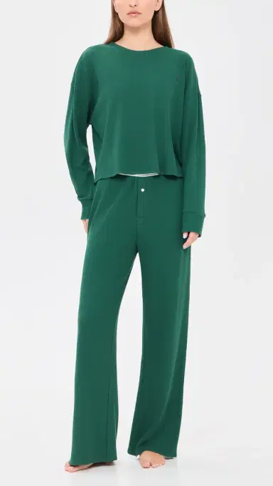 Polo Ralph Lauren Crew Neck Pajama Set | Thumbnail 2 Polo Ralph Lauren Crew Neck Pajama Set | Thumbnail 2