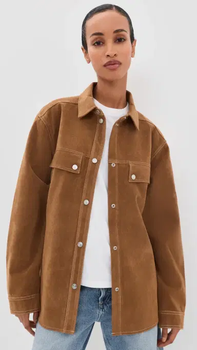 GOOD AMERICAN The Better Than Suede Overshirt | Thumbnail 2 GOOD AMERICAN The Better Than Suede Overshirt | Thumbnail 2
