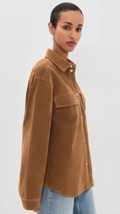 GOOD AMERICAN The Better Than Suede Overshirt | Thumbnail 4 GOOD AMERICAN The Better Than Suede Overshirt | Thumbnail 4
