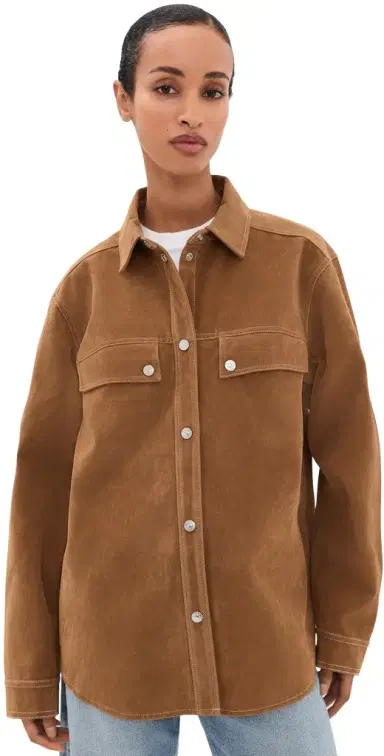 GOOD AMERICAN The Better Than Suede Overshirt | Thumbnail 1 GOOD AMERICAN The Better Than Suede Overshirt | Thumbnail 1