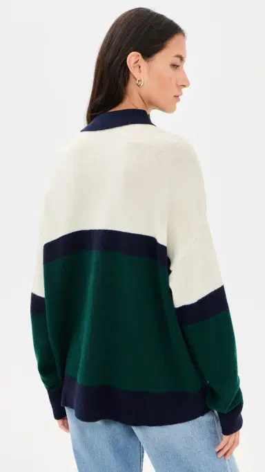 GOOD AMERICAN The Oversized Rugby Sweater | Thumbnail 3 GOOD AMERICAN The Oversized Rugby Sweater | Thumbnail 3