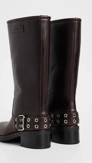 Mach & Mach Buckle Belt Vintage Leather Combat Boots | Thumbnail 4 Mach & Mach Buckle Belt Vintage Leather Combat Boots | Thumbnail 4