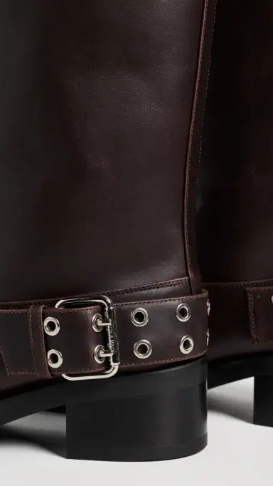 Mach & Mach Buckle Belt Vintage Leather Combat Boots | Thumbnail 6 Mach & Mach Buckle Belt Vintage Leather Combat Boots | Thumbnail 6