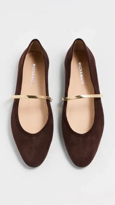 Mach & Mach Collier Chain Suede Ballerina Flats | Thumbnail 5 Mach & Mach Collier Chain Suede Ballerina Flats | Thumbnail 5