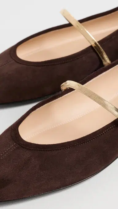 Mach & Mach Collier Chain Suede Ballerina Flats | Thumbnail 6 Mach & Mach Collier Chain Suede Ballerina Flats | Thumbnail 6