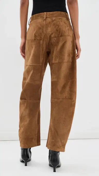Nili Lotan Shon Calfskin Suede Pants | Thumbnail 3 Nili Lotan Shon Calfskin Suede Pants | Thumbnail 3