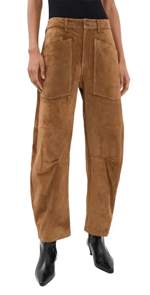 Shon Calfskin Suede Pants Shon Calfskin Suede Pants