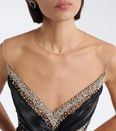 Costarellos Branka embellished georgette gown | Thumbnail 4 Costarellos Branka embellished georgette gown | Thumbnail 4