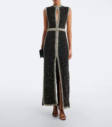 Costarellos Belina crystal-embellished cutout gown | Thumbnail 3 Costarellos Belina crystal-embellished cutout gown | Thumbnail 3