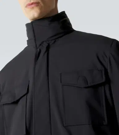 Brioni Leather-trimmed field jacket | Thumbnail 4 Brioni Leather-trimmed field jacket | Thumbnail 4