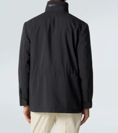 Brioni Leather-trimmed field jacket | Thumbnail 5 Brioni Leather-trimmed field jacket | Thumbnail 5